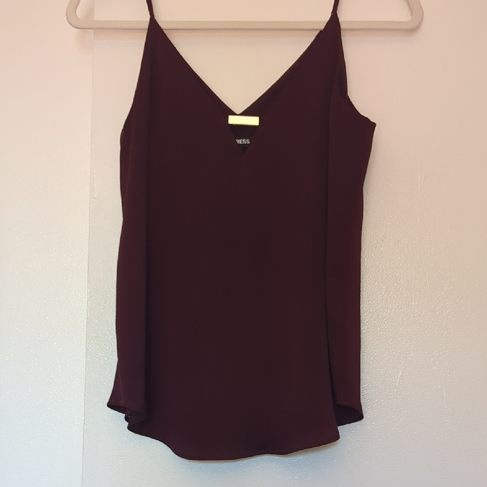Express Red Sleeveless Camisole Top